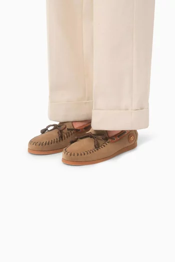 Palm Avenue Boat Shoes in Split Leather
