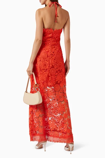 Viscaya Maxi Dress in Guipure