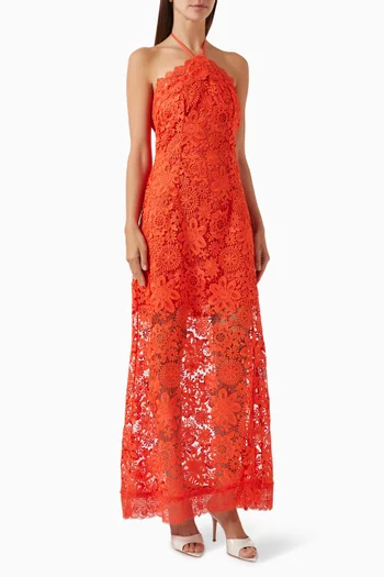 Viscaya Maxi Dress in Guipure