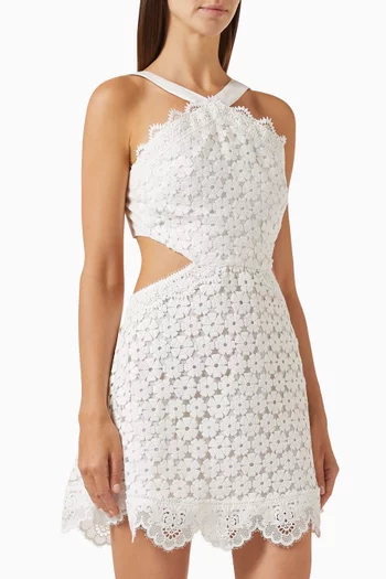 Veranda Mini Dress in Guipure
