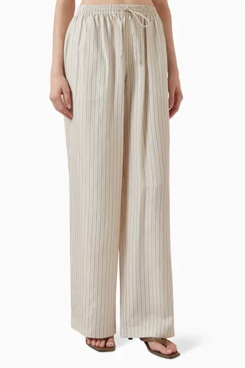 Wide-leg Pants in Silk