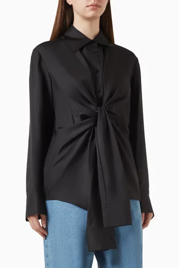 Knotted Shirt in Silk