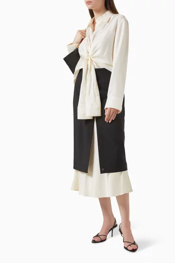 Knotted Shirt in Silk