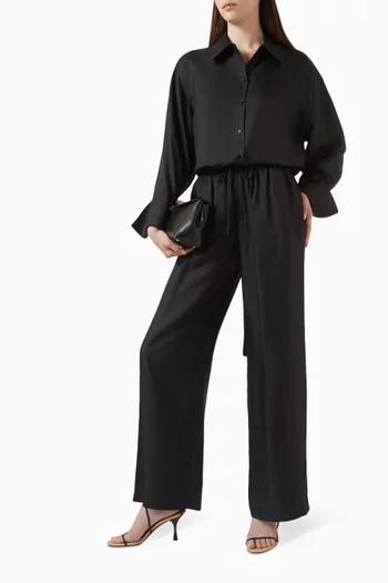 Relaxed-fit Pants in Silk