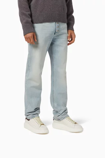 Oversized Sneakers in Leather