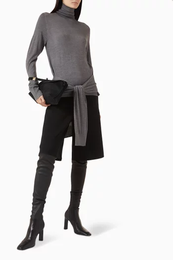 Double-sleeve Turtleneck Sweater