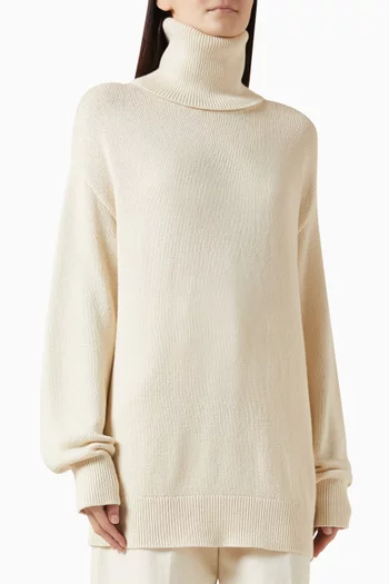 Longline Turtleneck Sweater