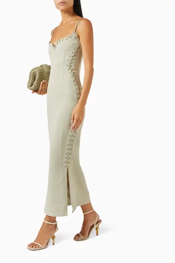 Eyelet Maxi Heart Dress
