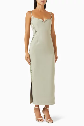 Eyelet Maxi Heart Dress