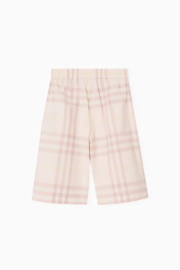 Check Pants in Cotton