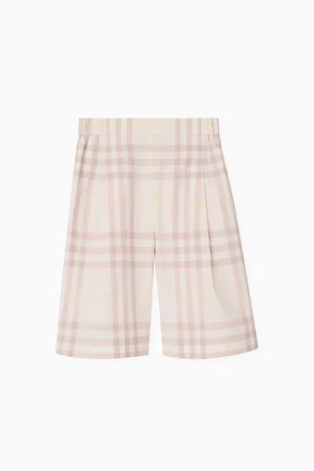 Check Pants in Cotton