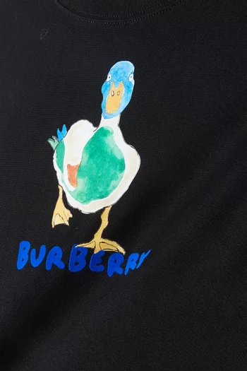 Cedar Duck Logo T-shirt in Cotton
