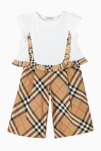 Check Pants in Cotton