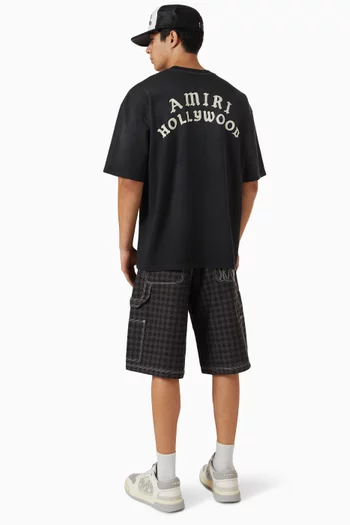 Amiri Hollywood Oversized T-shirt in Cotton