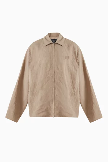 Unisex Zip-up Jacket in Poplin