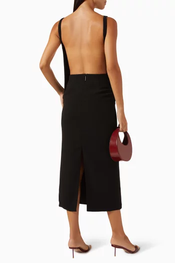 Veli Midi Dress in Crepe