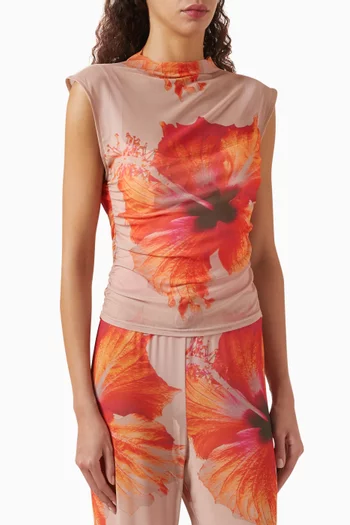 Gauze Tank Top in Mesh