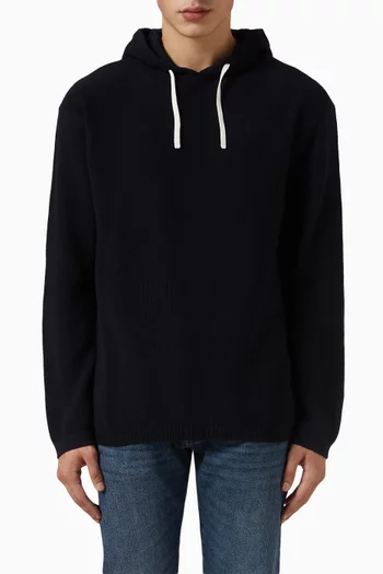 Marina Hooded Pullover in Cotton Knit