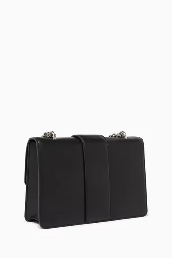 Metal Logo Shoulder Bag