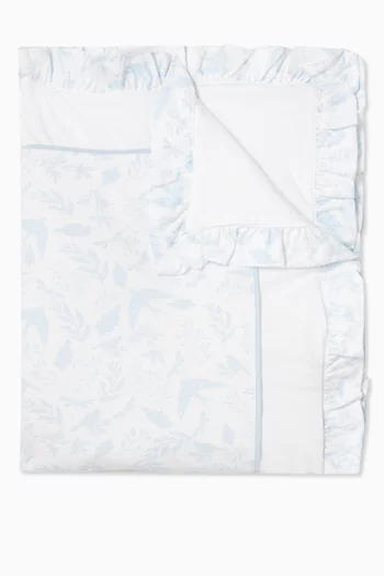 Birdsong Ruffle Baby Blanket