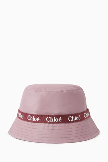 Logo-trim Hat in Twill