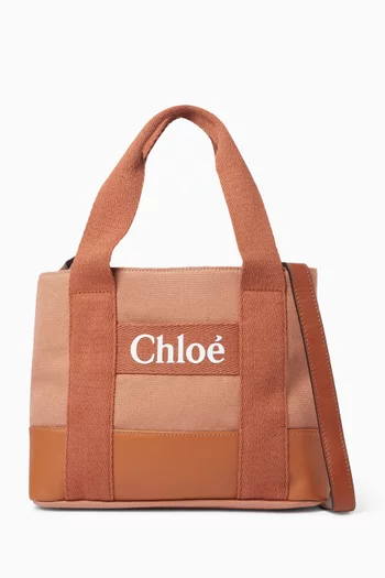 Logo Tote Bag in Canvas