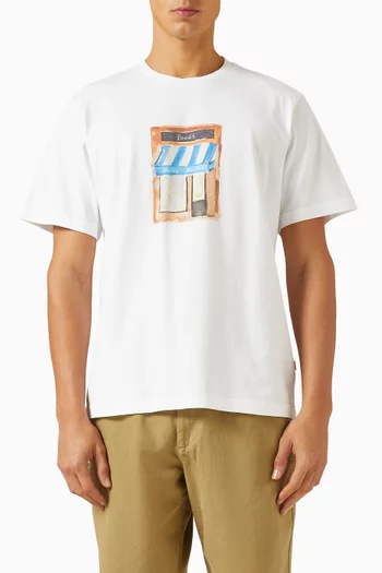 Market Printed T-shirt in Cotton