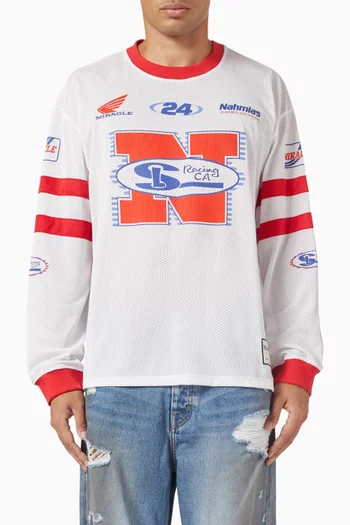 Racing Jersey T-shirt in Mesh