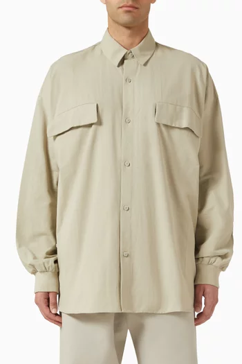 Relaxed Shirt in Brushed Oxford Cotton