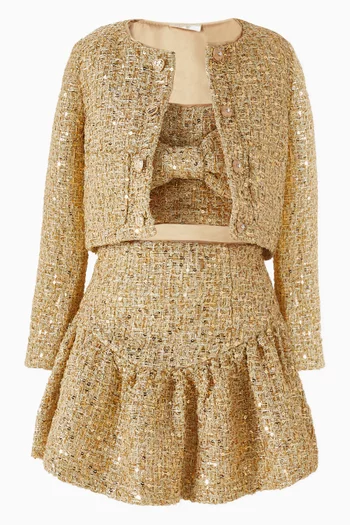 Celina Jacket in Tweed & Sequins