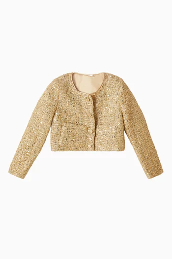 Celina Jacket in Tweed & Sequins