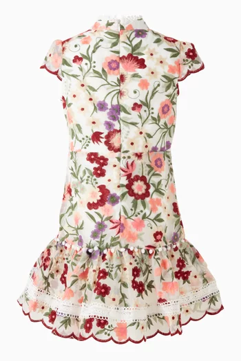 Anya Embroidered Mini Dress