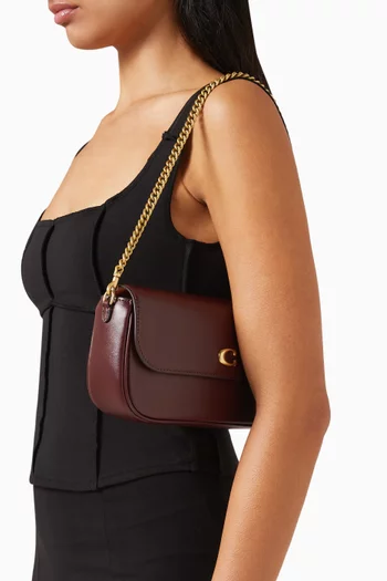 Brook Flap Chain Bag in Leather