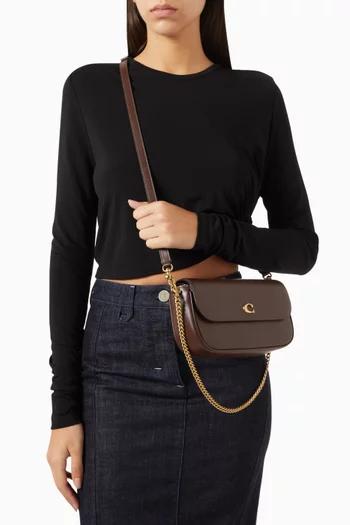 Brook Flap Chain Bag in Leather