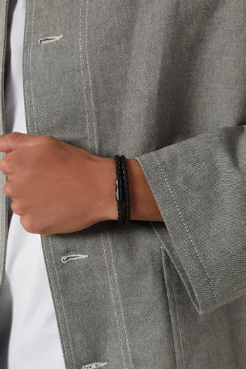 Chelsea Double-wrap Bracelet in Leather