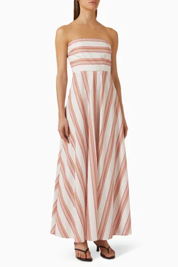Hazel Stripe Dress in Cotton