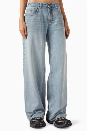 Wide-leg Baggy Jeans in Denim