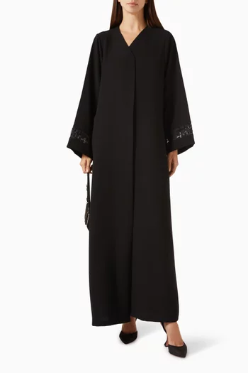 Thread-embroidered Abaya