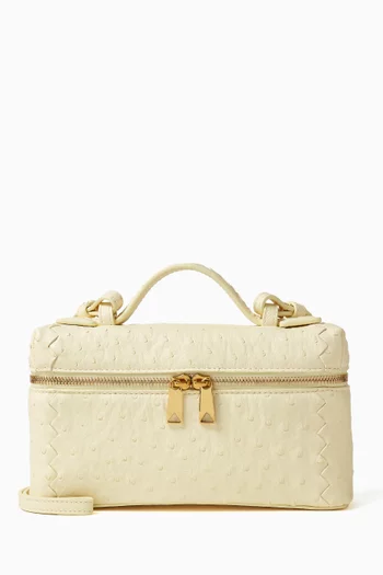 حقيبة مستحضرات تجميل بانج بانج جلد نعام