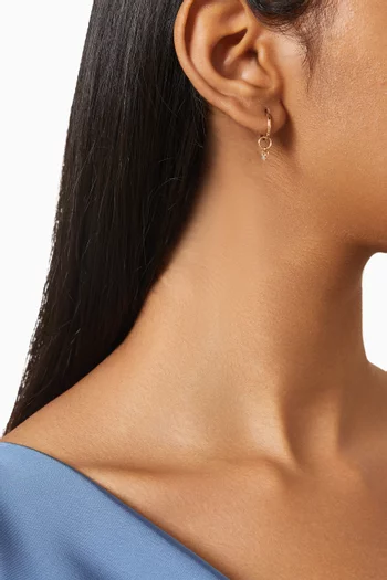 Bohème Single Diamond Earring in 18kt Gold