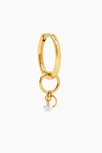 Bohème Single Diamond Earring in 18kt Gold