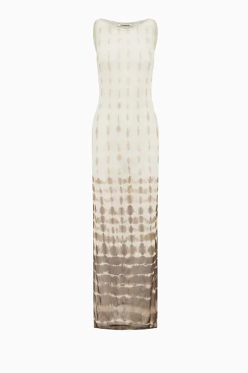 The Backless Maxi Dress in Mesh