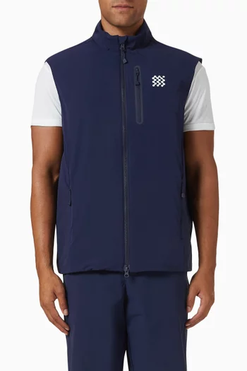 Insulated Course Gilet in Stretch Nylon