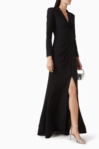 فستان سهرة ارديلا بكشكش كريب