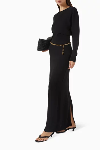 Slouch Waist Dress in Viscose