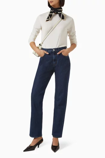 Low-rise Straight-leg Jeans in Denim