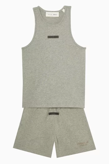 Logo Tank Top in Cotton