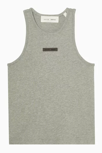 Logo Tank Top in Cotton