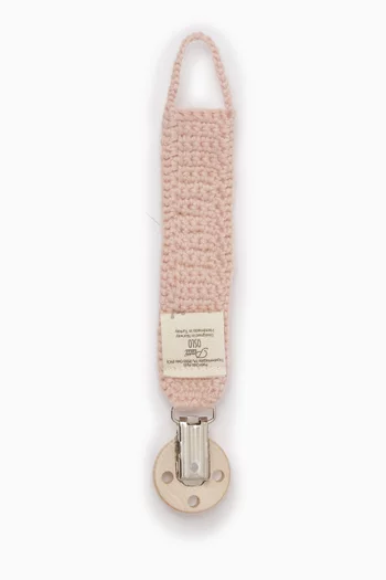 Pacifier Clip in Organic Cotton