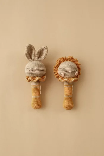 Beti the Bunny Rattle in Organic Cotton